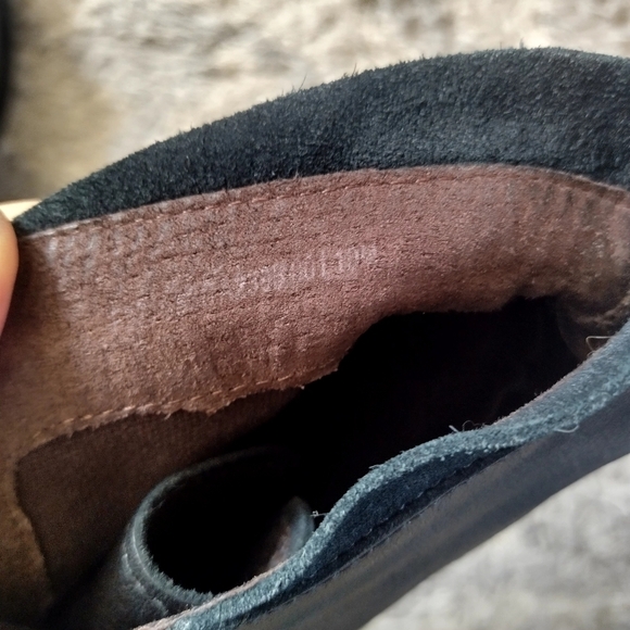 JOHN VARVATOS Brooklyn Lug Lace Mineral Black buttery soft Leather Boots sz 10 - Picture 8 of 8